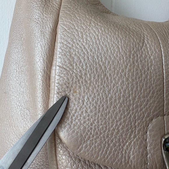 Coach Kristin Champagne Leather Hobo Shoulder Bag - Picture 9 of 16